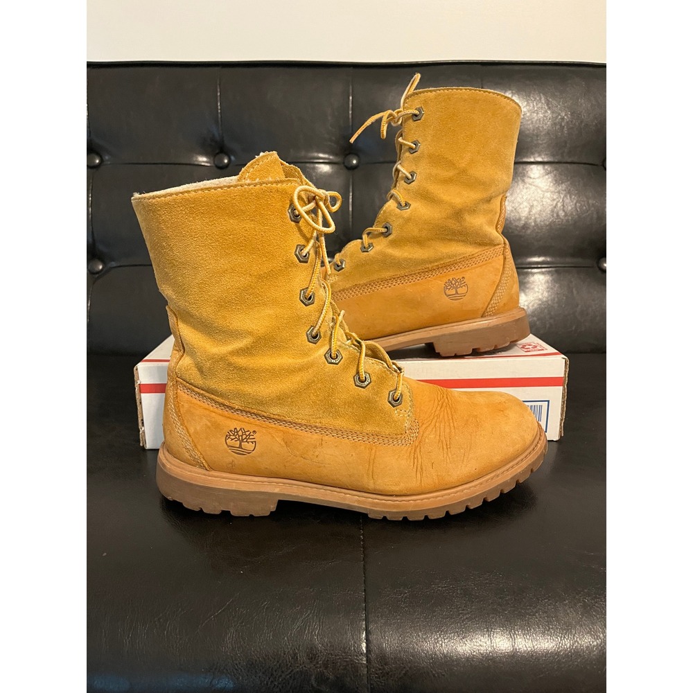 Timberland Womens Suede Leather Lined Lace Up Boots